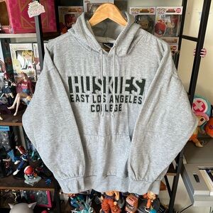Vintage Huskies East Los Angeles College Hoodie Men’s XL Gray